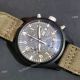 New Clone IWC Pilot's Quartz Green fabric Leather Strap Watch (3)_th.jpg